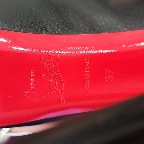 37 Christian Louboutin daffodil 160mm black leather pump - Picture 9 of 13